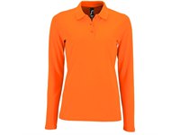 Рубашка поло женская с длинным рукавом Perfect LSL Women, оранжевая