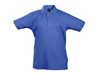 Рубашка поло детская Summer II Kids 170, ярко-синяя