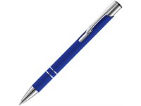 Ручка шариковая Keskus Soft Touch, ярко-синяя