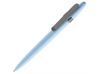 Ручка шариковая Prodir DS5 TSM Metal Clip, голубая с серым