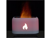 Увлажнитель-ароматизатор Fire Flick с имитацией пламени, белый