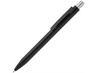 Ручка шариковая Chromatic, черная с серебристым