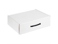 Коробка самосборная Light Case, белая, с черной ручкой