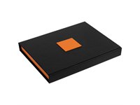 Коробка под набор Plus, черная с оранжевым