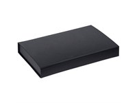 Коробка Silk с ложементом под ежедневник 10x16 см, аккумулятор и ручку, черная